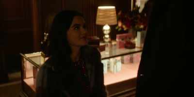 And we found this candy apple
red cashmere sweater, - Katy Keene