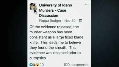 And from that, Pappa Rodgers
posted that he thought - #CyberSleuths: The Idaho Murders