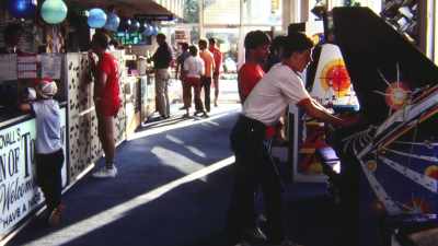 And from the first
arcade in California - Shadow of a Wheel