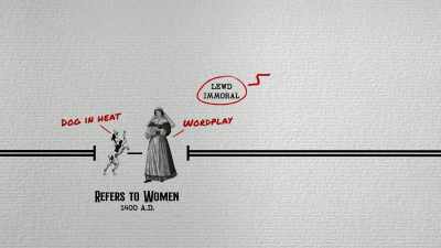 And from there, it grows
and gains this other meaning - History of Swear Words