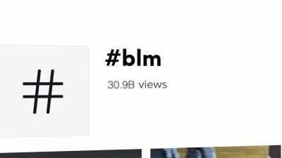 And you go to write
"black lives matter", - TikTok, Boom.