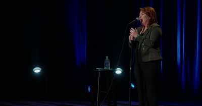 And he goes, "Well, you know,
just in case you are afraid, - Kathleen Madigan: Hunting Bigfoot