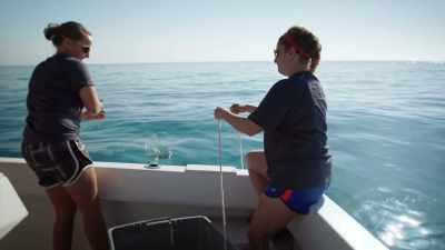 And good and bloody,
trying to catch up a shark. - United States of Animals