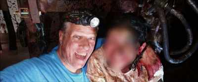 And you got this guy
who lives in a trailer - Monster Inside: America's Most Extreme Haunted House