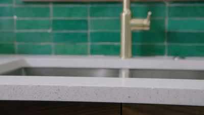 And handmade, fire kiln,
Moroccan backsplash. - Renovation Impossible