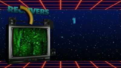 And we have, over at the TV set,
three receivers: - The Power of Glove