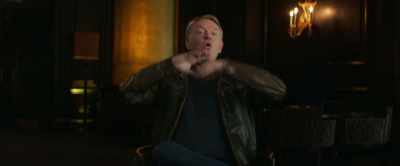 And when he pulls the towel off, - The Ghost of Richard Harris