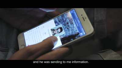 ...and he was sending to me
information. - City of Ghosts
