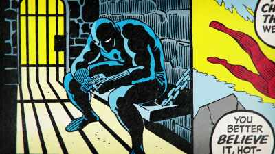 "And he'll take care
of the important issues." - Marvel's Behind the Mask