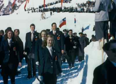 And here comes Barbara Ann Scott
with her delightful smile. - XIVth Olympiad: The Glory of Sport
