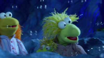 And here comes Derggle
and Ferggle and Berggle - Fraggle Rock: Back to the Rock