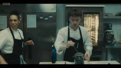 And here we have Scouse -
sorry, Bolton, meat and fish. - Boiling Point