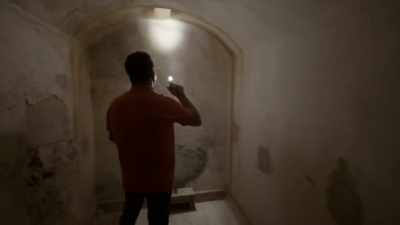 And here we have
the ventilation system exit. - Secret Nazi Ruins