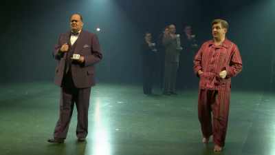 And here he is,
the noisy member for Ebbw Vale. - National Theatre Live: Nye