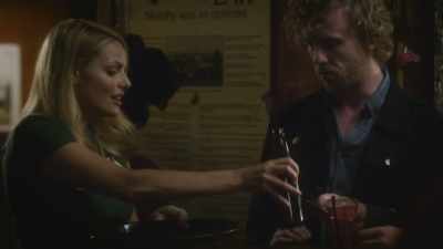 And here is your beer.
Oh, thank... - Dirty Sexy Saint