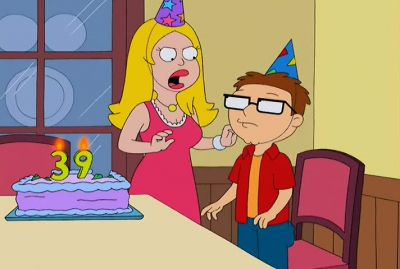 And here's your end piece Steve Don't forget to chew - American Dad!