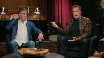 And he's learned
from what his father did - Arnold & Sly: Rivals, Friends, Icons