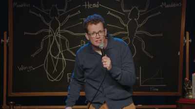 And he's like, oh, extra no.
I've not heard that one yet. - Hank Green: Pissing Out Cancer
