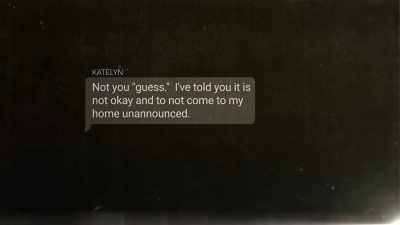 And he's still texting her
that he loves her, - Never Seen Again