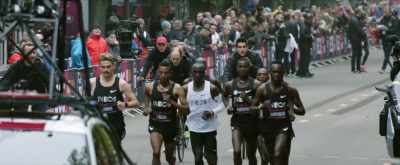 And how fitting that the 44 -year-old,
the oldest pacemaker in the team, - Kipchoge: The Last Milestone