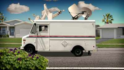 And I came in and I said,
"The mailman's here again." - The Lady and the Dale