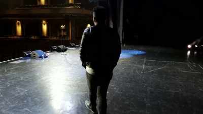 - And I do a sound check
at about 5:30. - This is Stand-Up