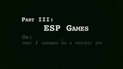And I ended up spending all my time not doing research, - Third Eye Spies