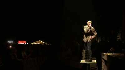 And I figure
if we're all standing here - Midnight Oil: The Hardest Line