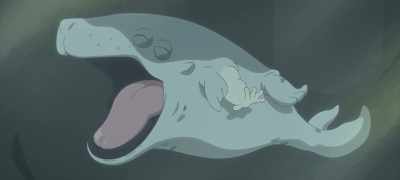 And I found it in the river!
So then we... - Penguin Highway