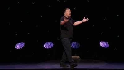 And I get that as well,
what it's like to be outnumbered. - Ricky Gervais: SuperNature