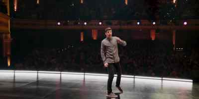 And as I go down in,
I pass two enormous, framed, - Alex Edelman: Just for Us