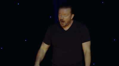 And I go, "Who's been eating nuts?" - Ricky Gervais: Humanity