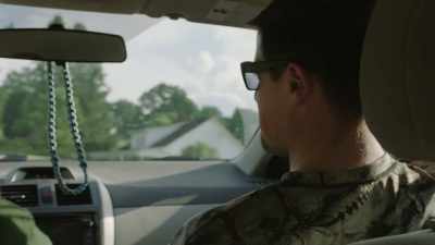 And I just feel something,
like, hit my shoulder. - Leavenworth