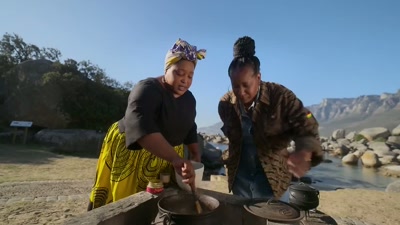 And I laughed on the beach
over a pot filled - Searching for Soul Food