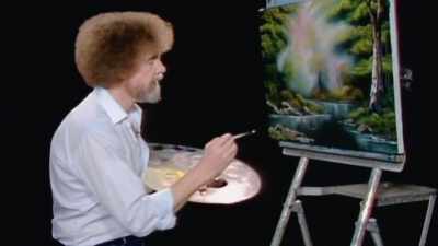 And I saw a guy painting, uh,
with a script liner brush, - Bob Ross: Happy Accidents, Betrayal &amp; Greed