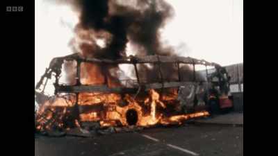And I says,
"What's the bus burning for?" - Once Upon a Time in Northern Ireland