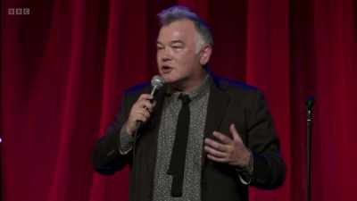 And as I stood there in that
doorway, drunk, shivering, - Stewart Lee: Tornado