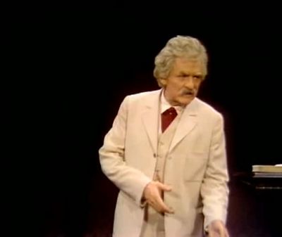 And I stopped and one of them says - Hal Holbrook: Mark Twain Tonight!
