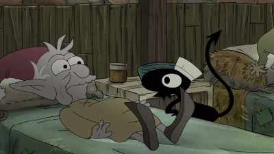 And I was surrounded by a million
tiny black kitty-cats just like you. - Disenchantment