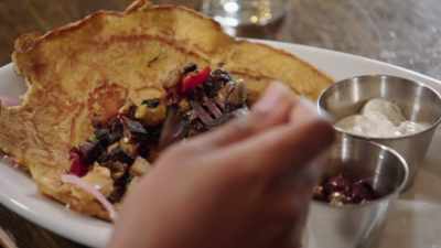And I think, even if you
would've made, like,
a scrambled egg - No Recipe Road Trip With the Try Guys