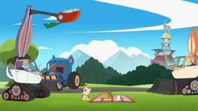 And I think this picnic
needs some juice, on ice. - Bugs Bunny Builders