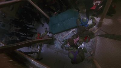 And I thought insurance salesmen were pushy - Teenage Mutant Ninja Turtles