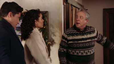 And I will make us a hot meal
while you two get settled in. - Planes, Trains, and Christmas Trees