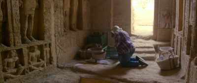 And I work here to examine the bones - Secrets of the Saqqara Tomb