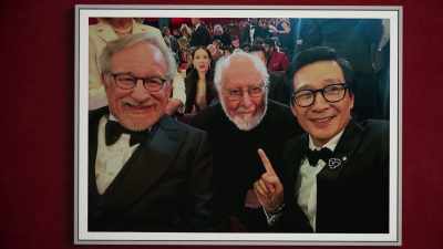 And if
anybody else is on Zoom, - Music by John Williams