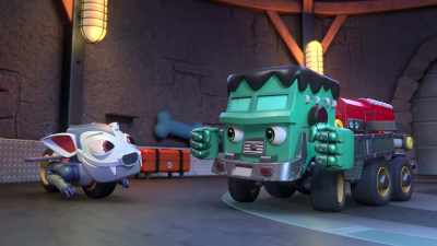 And I'll come with you for backup, - Mighty Monsterwheelies