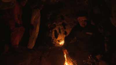 And I'm going to use that
to walk down into this area. - Unknown: Cave of Bones