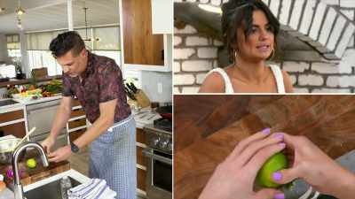 And I'm gonna do a cranial massage - Selena + Chef