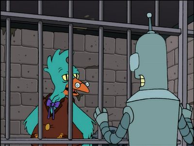 ...and I'm gonna show him
what that means. - Futurama