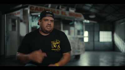 And I'm like, "Oh, I'm sweeping
'cause we gotta return this warehouse." - Street Food: USA